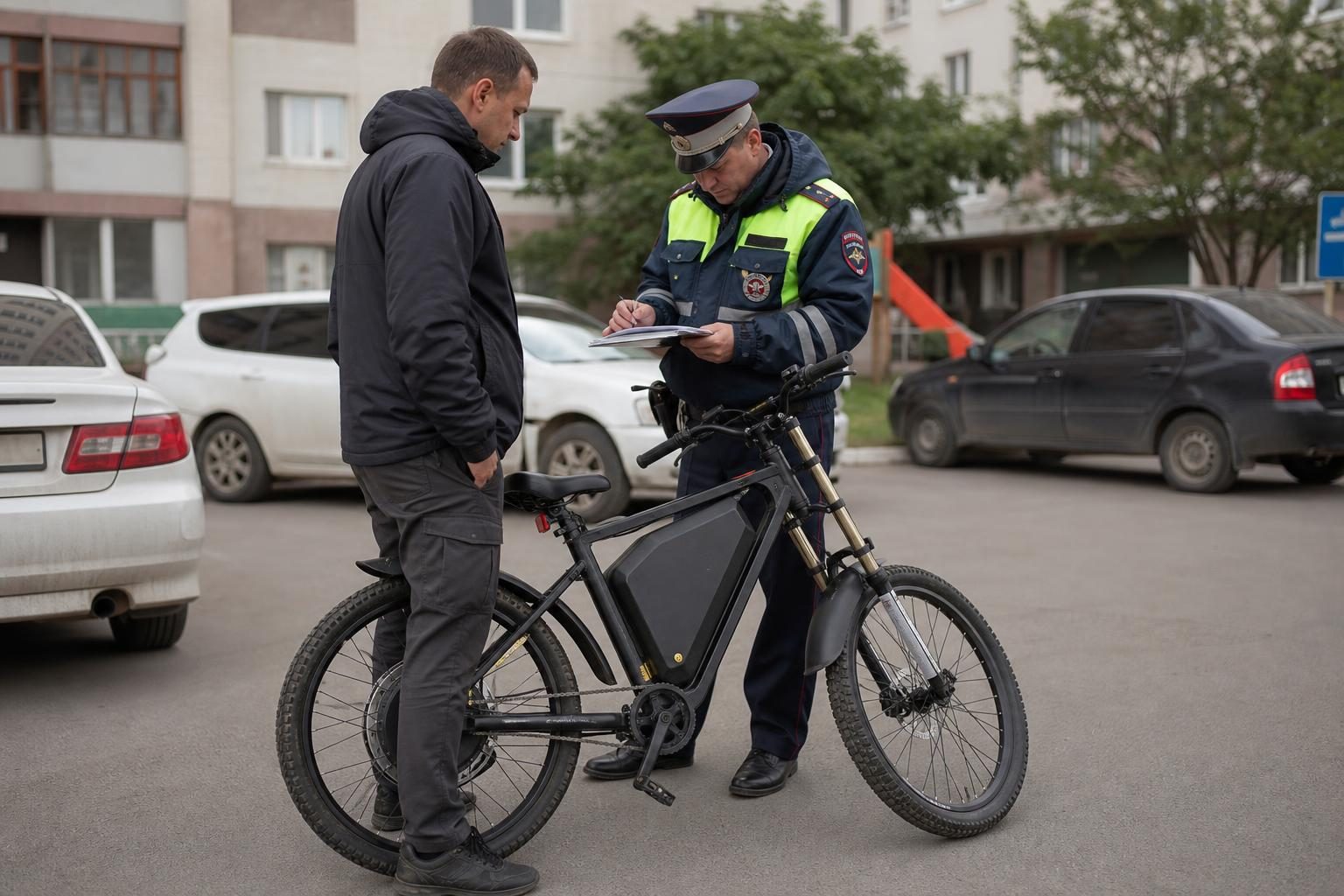 Спор о виде электровелосипеда